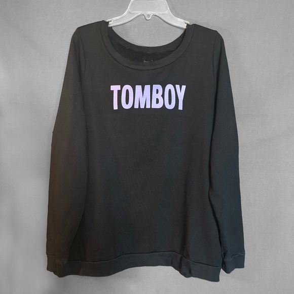 Black “TOMBOY” Sweatshirt - Picture 1 of 4
